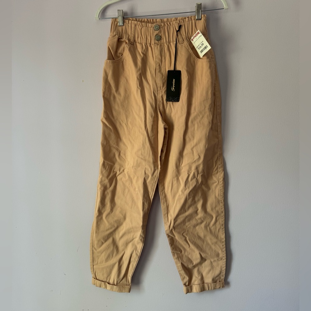 Shinestar Pink High Waist Tapered Leg Pants